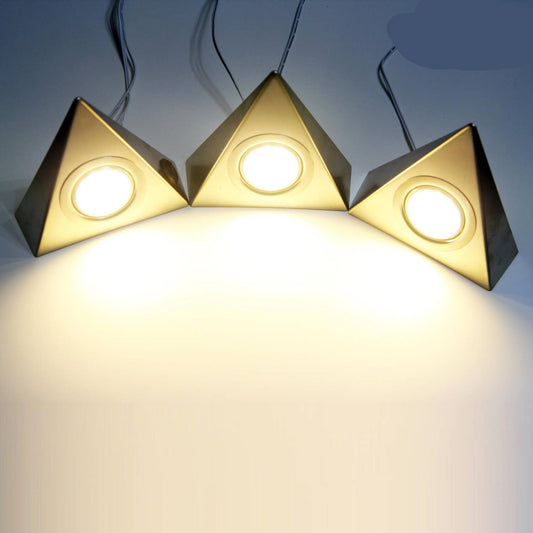 LED Unterbeleuchtung Küchenleuchte Küche Schrankleuchten Dreieckleuchte Edelstahl Lampen