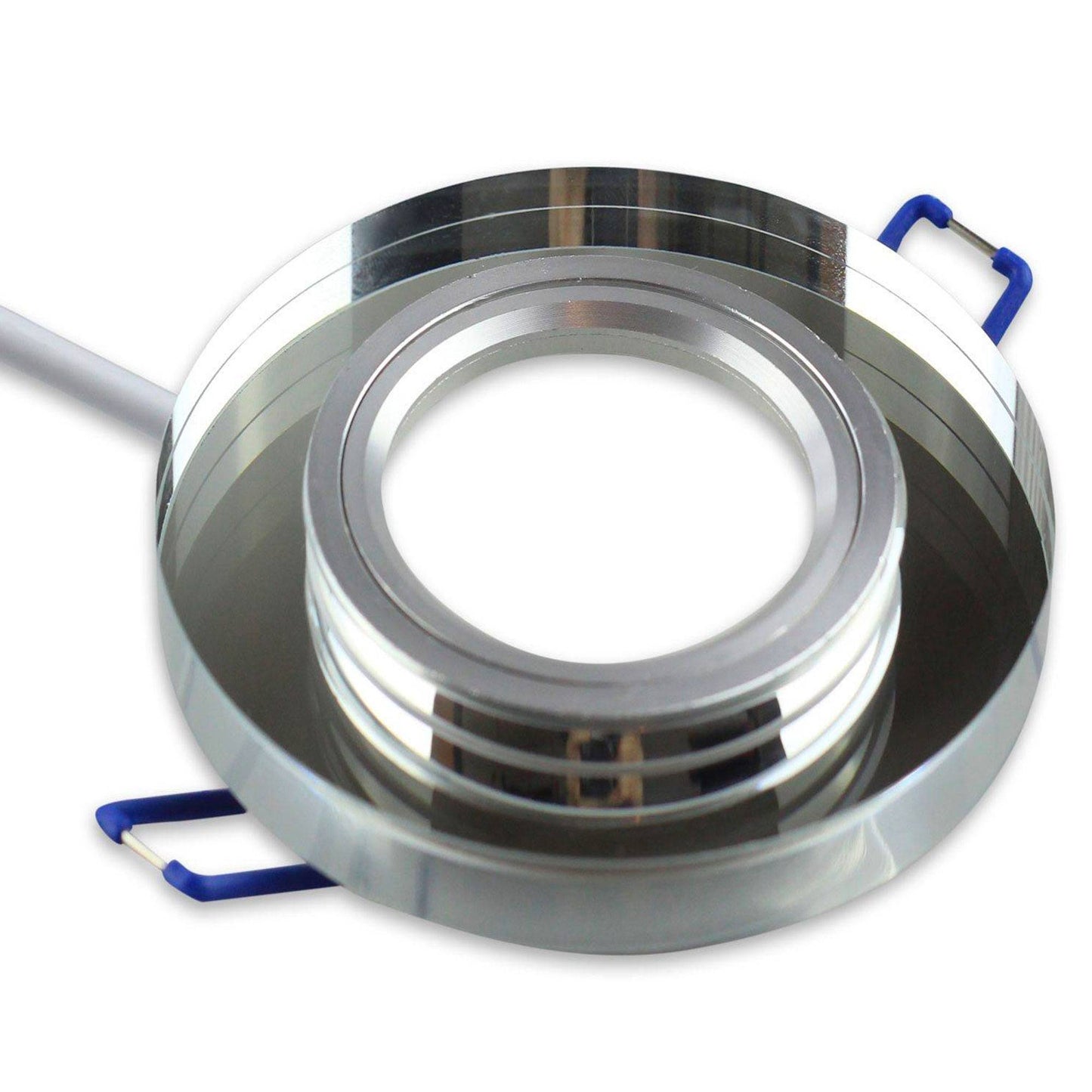 LED Einbaustrahler MR16 12 Volt 5-7W rund eckig Einbauspot Glas 75mm Bohrloch