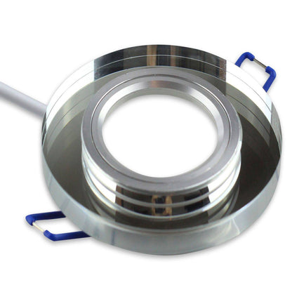 LED Einbaustrahler MR16 12 Volt 5-7W rund eckig Einbauspot Glas 75mm Bohrloch