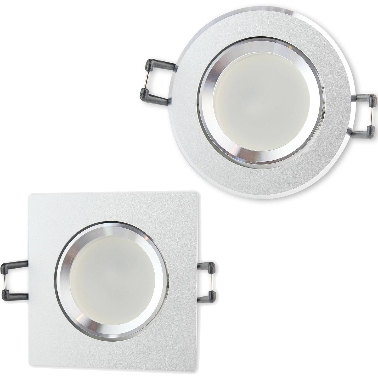 LED Einbaustrahler GU10 230V 1-9 Watt Einbau-Spot 70-75mm Lampe Deckenstrahler