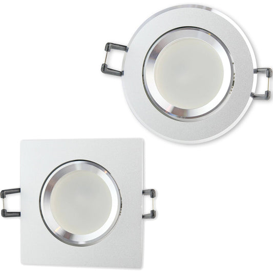 LED Einbaustrahler GU10 230V 1-9 Watt Einbau-Spot 70-75mm Lampe Deckenstrahler