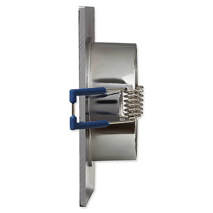 LED Einbaustrahler eckig IP44 3-6,5W Chrom dimmbar Bad Badezimmer Deckenstrahler