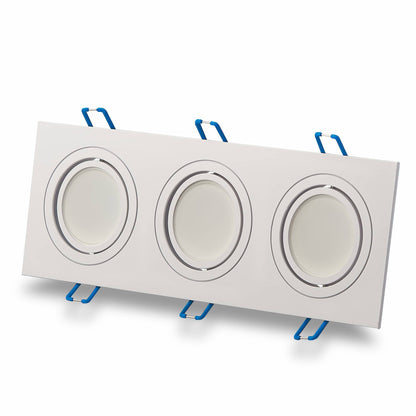 LED Einbaustrahler flach eckig 5-7W MR16 Einbau-Spot Deckenspot 12V 75mm