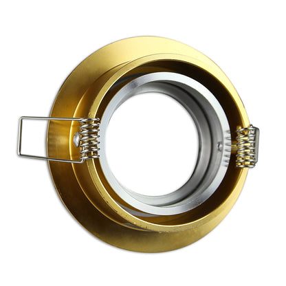 Einbaurahmen rund GU10 MR16 schwenkbar 70-73mm Gehäuse Einbaustrahler Spot