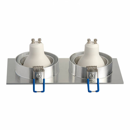LED Einbaustrahler 1-9W 1 2 3 flammig schwenkbar eckig flach GU10 230V