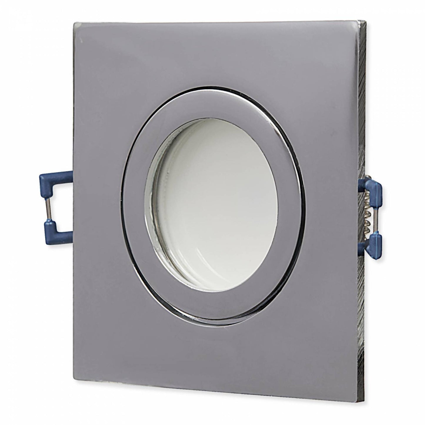LED Einbaustrahler eckig IP44 3-6,5W Chrom dimmbar Bad Badezimmer Deckenstrahler
