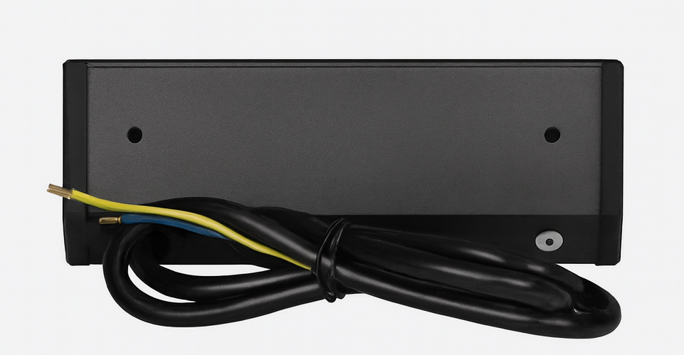 Trano Möbel-Steckdose schwarz | 2x/3x Schuko + USB A+C | 230V, 3680W, IP20, Kabel 0,6m, moderne Einbau-Steckdosenleiste