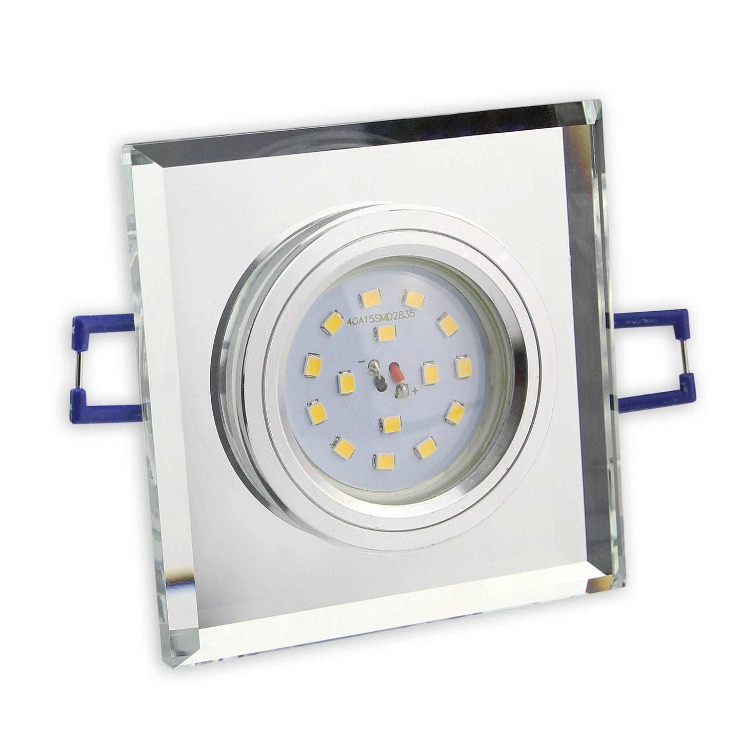 LED Einbaustrahler 230V 5-7W rund eckig Spot Glas 75mm Bohrloch Einbauleuchte