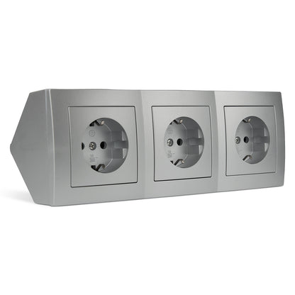 Steckdosenblock mit USB Schalter Tischsteckdose Ecksteckdose