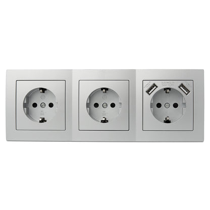 Steckdosenblock mit USB Schalter Tischsteckdose Ecksteckdose