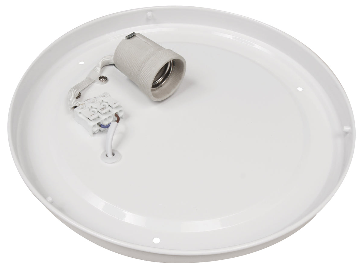 Deckenlampe weiß Ø28 oder 33cm Deckenleuchte Leuchte Lampe 1-2 E27 Fassung