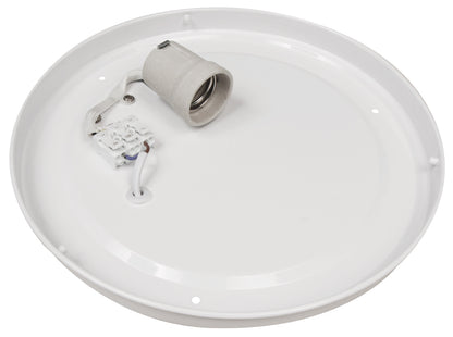 Deckenlampe weiß Ø28 oder 33cm Deckenleuchte Leuchte Lampe 1-2 E27 Fassung