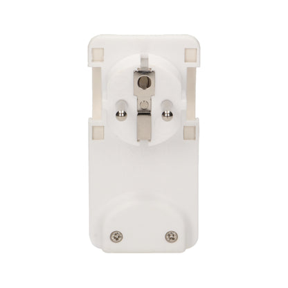 2x Winkelstecker flach Schukostecker weiß 230V Stecker Schuko Schutzkontakt