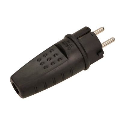 2 x Gummi-Stecker Schuko wasserdicht IP44 Schutzkontakt