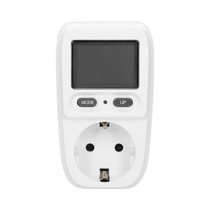 Digitaler Stromzähler mit Display, weiß, Messgerät für Verbrauch von Strom
