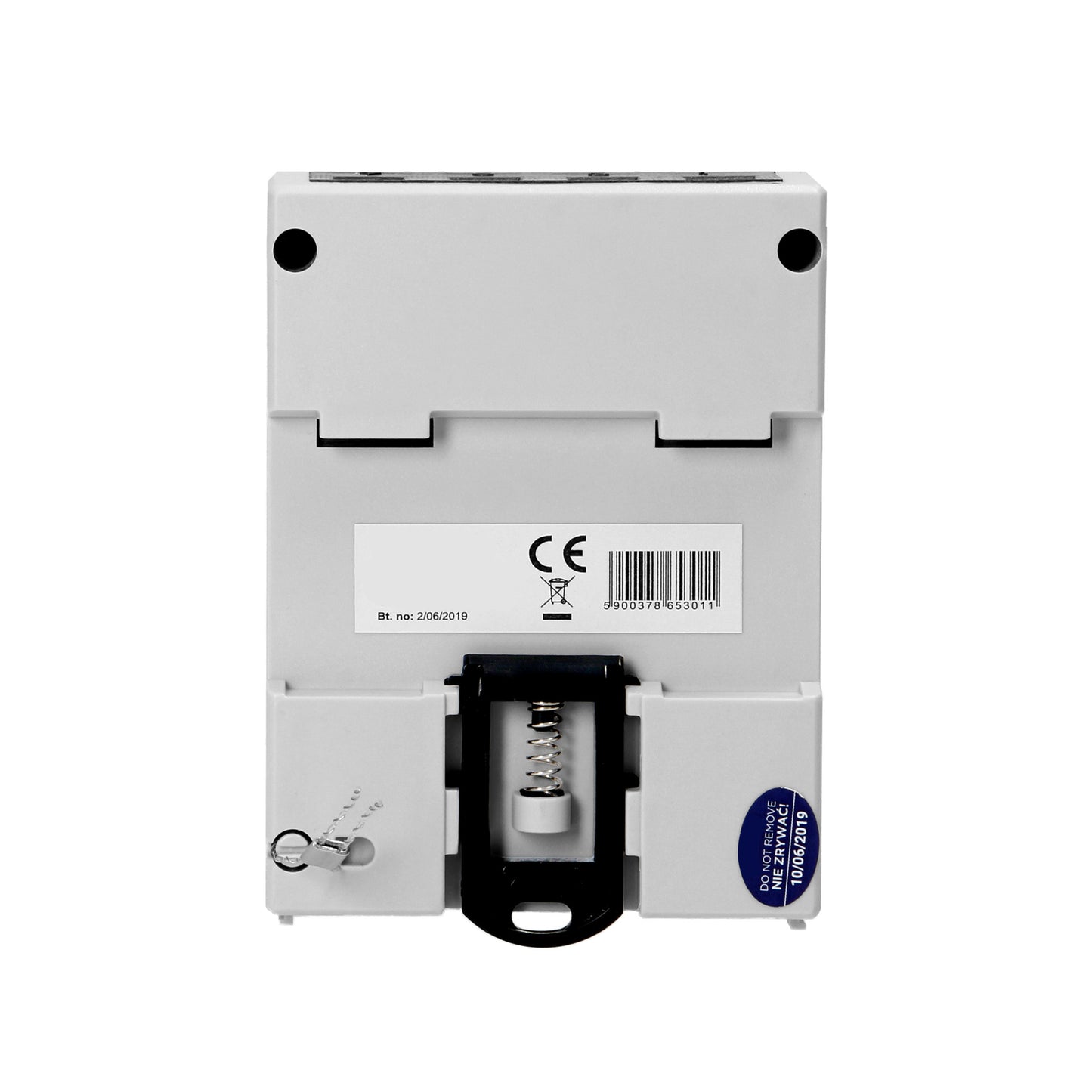 3-Phasen-Stromzähler weiß mit Display mit 800 IMP/KWH für DIN-Schiene