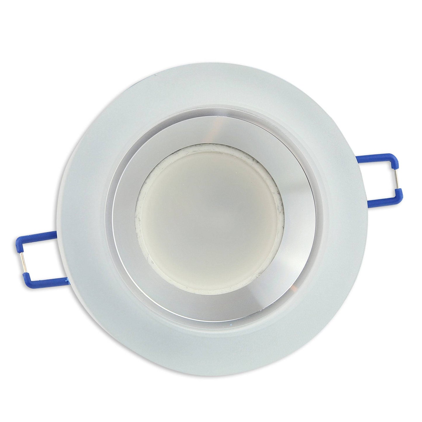 Einbaurahmen GU10 MR16 Glas rund eckig Gehäuse Einbaustrahler Spot LED Halogen