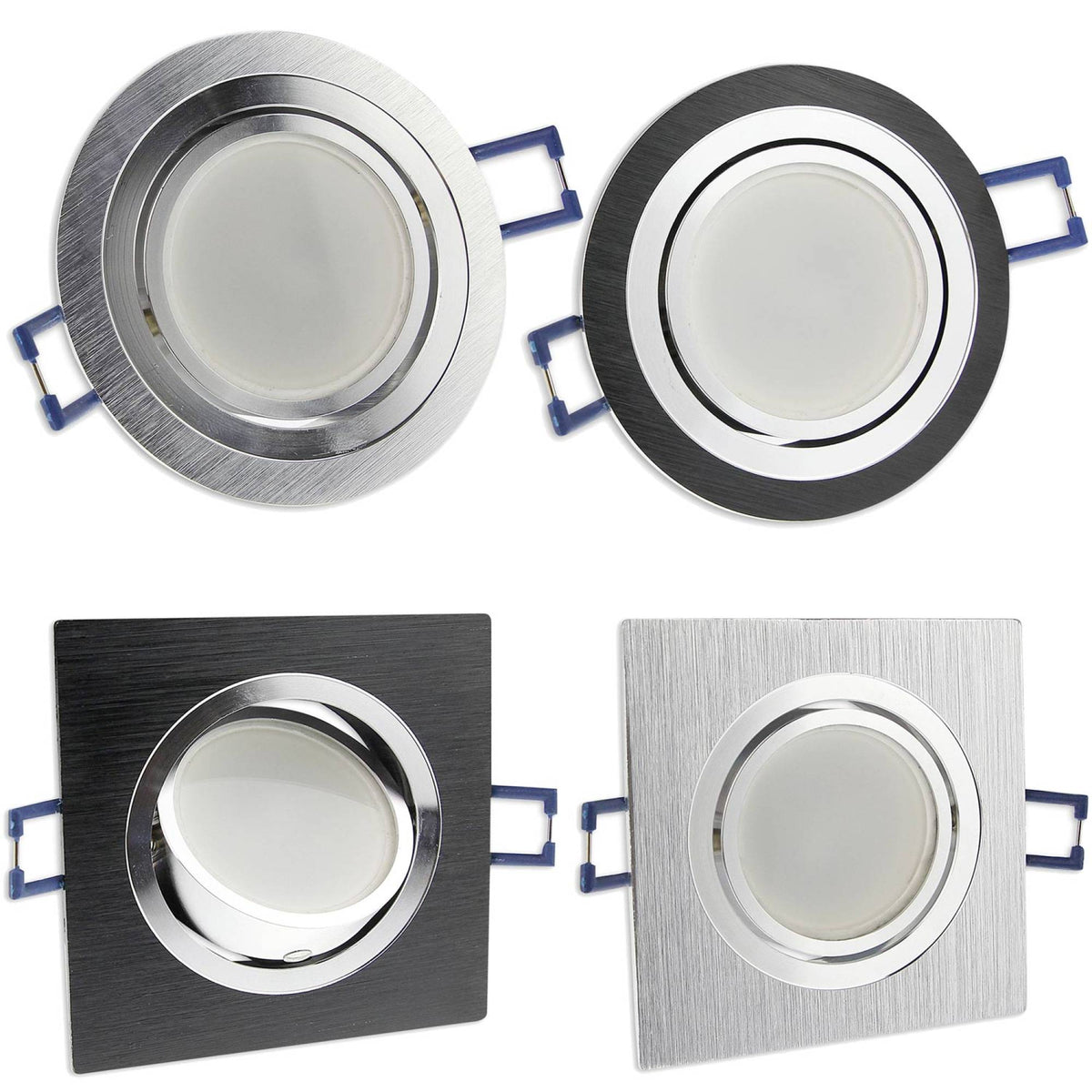 LED Einbaustrahler super flach 3-6,5W Aluminium Einbauspot Leuchte