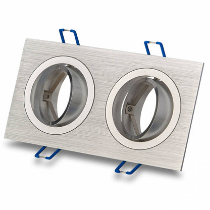 LED Einbaustrahler flach eckig 5-7W MR16 Einbau-Spot Deckenspot 12V 75mm