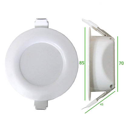 LED Einbaustrahler Badezimmer 30mm Tiefe 4W 6W 8W IP 44 230Volt Einbauspot