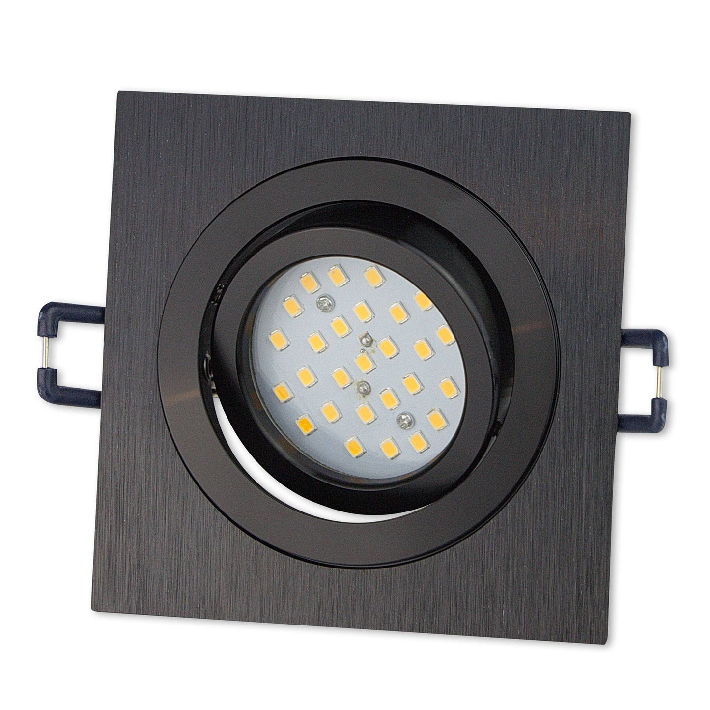 Einbaurahmen GU10 MR16 eckig Rahmen Einbaustrahler Ø75-85mm Bohrloch Spot LED