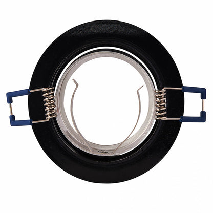 Einbaurahmen eckig rund GU10 MR16 schwenkbar Gehäuse 68mm Einbaustrahler Spot