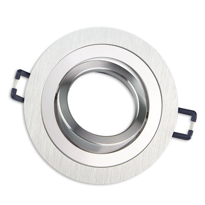 Einbaurahmen GU10 MR16 rund Gehäuse Einbauleuchte Ø75-85mm Bohrloch Spot LED