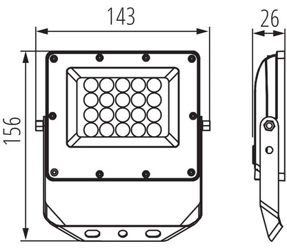 LED Fluter Außenstrahler mit Farbtemperatur (3000K/4000K/6500K) & optionalem Bewegungsmelder – IP65/IP44 Wasserdicht – LED Scheinwerfer 10-100W für Garten, Hof & Garage