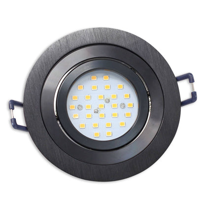 LED Einbaustrahler rund 230V GU10 1W-9W Einbau-Spot Strahler 75-85mm