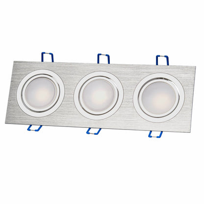 LED Einbaustrahler flach eckig 5-7W MR16 Einbau-Spot Deckenspot 12V 75mm