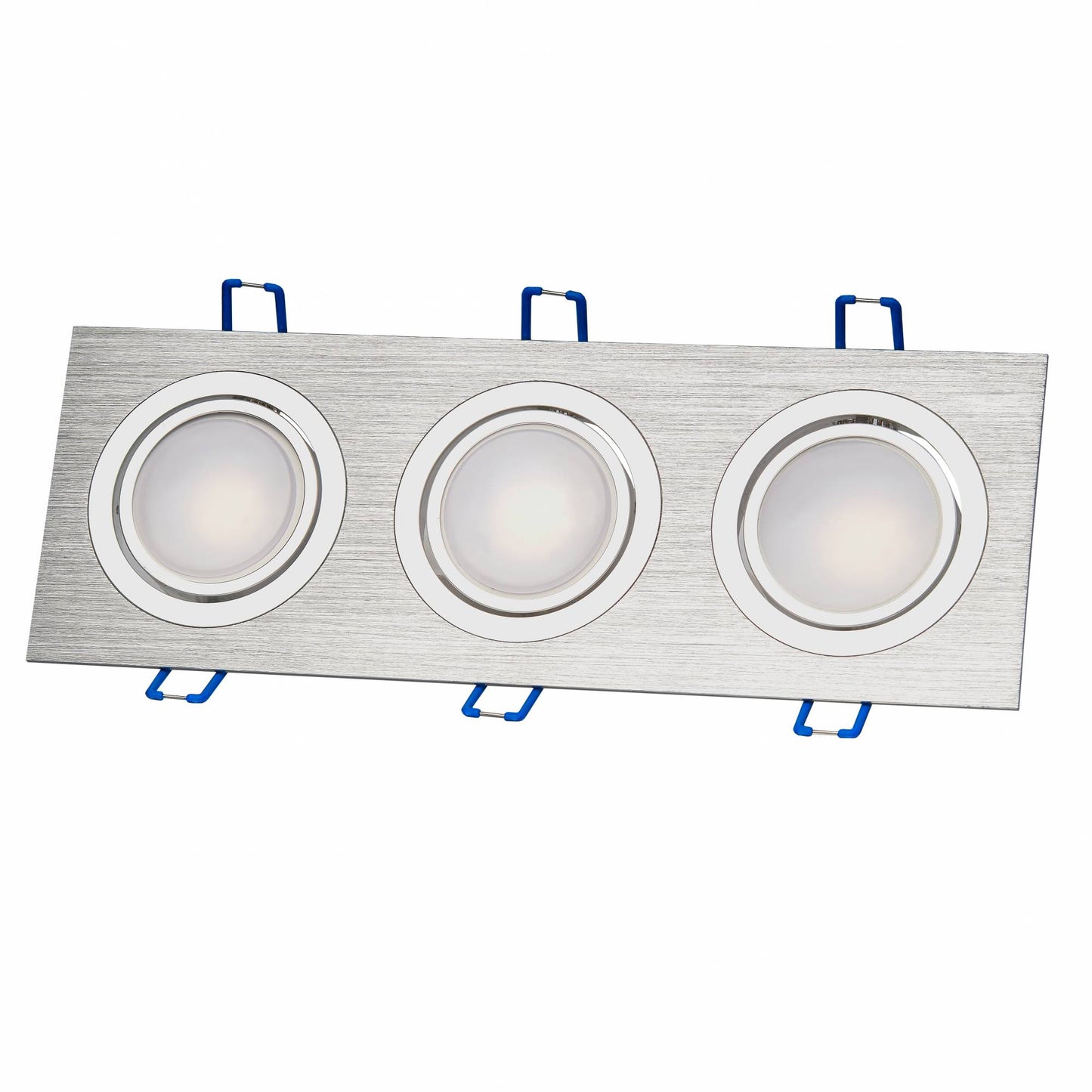 LED Einbaustrahler 1-9W 1 2 3 flammig schwenkbar eckig flach GU10 230V