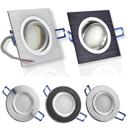 LED Einbaustrahler schwenkbar super flach 3W 5W 6,5W Aluminium 230 Volt Spot