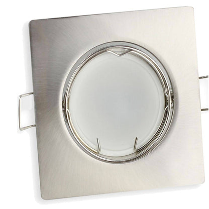 LED Einbaustrahler GU10 230 Volt 1-9 Watt rund eckig Einbauspot 60mm