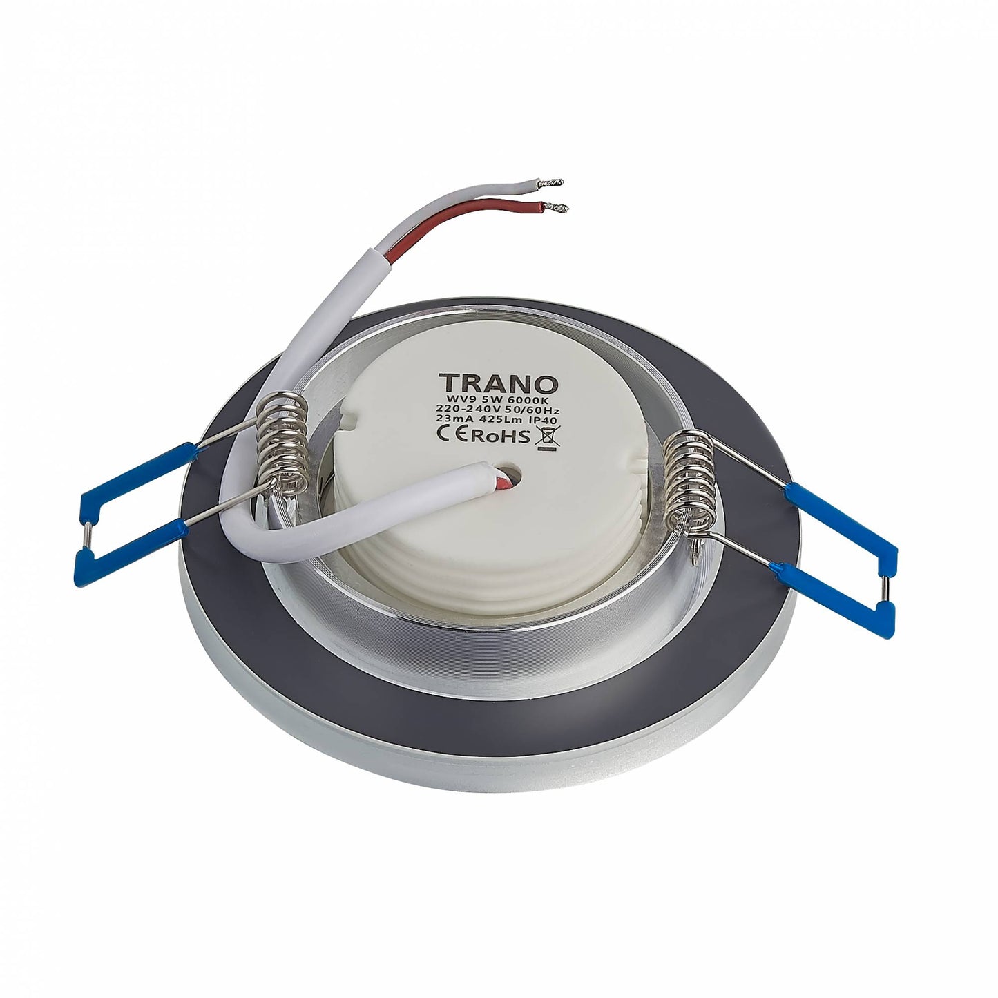 LED Einbaustrahler Glas 3-6,5W dimmbar Deckenleuchte Einbauleuchte 75-80mm flach