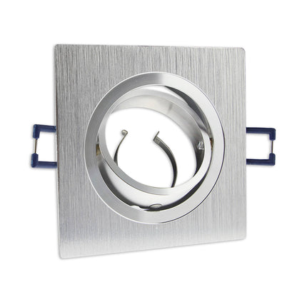 LED Einbaustrahler GU10 230V 1-9 Watt rund eckig Einbauspot 68mm Bohrloch