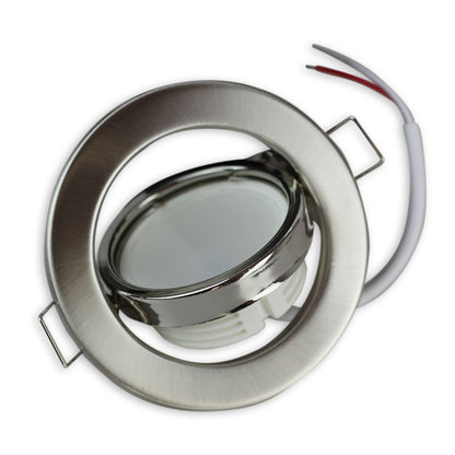 LED Einbaustrahler rund dimmbar schwenkbar super flach 3-6,5W 230 Volt