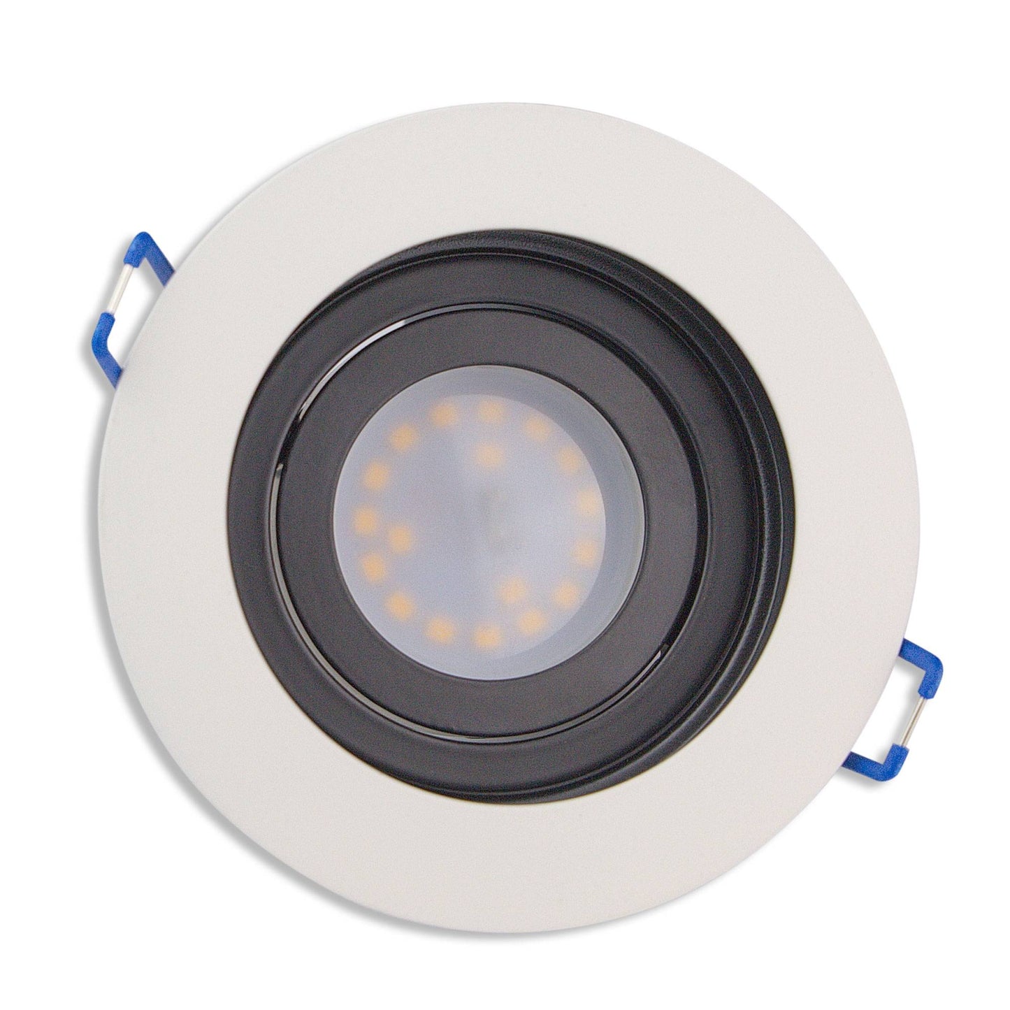 LED Einbaustrahler 3-6,5W eckig rund dimmbar 230V flach Spot Strahler 90-95mm
