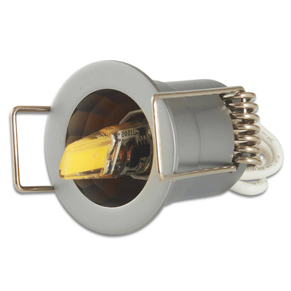 Einbau-Rahmen rund G4 Rahmen 25mm Einbaustrahler Spot LED Halogen weiß grau