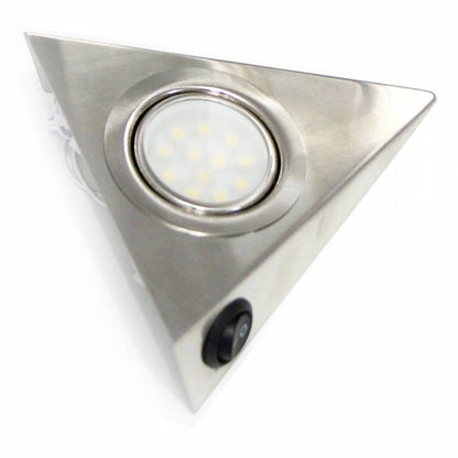 LED Unterbeleuchtung Küchenbeleuchtung Küche Dreieck Edelstahl Lampe