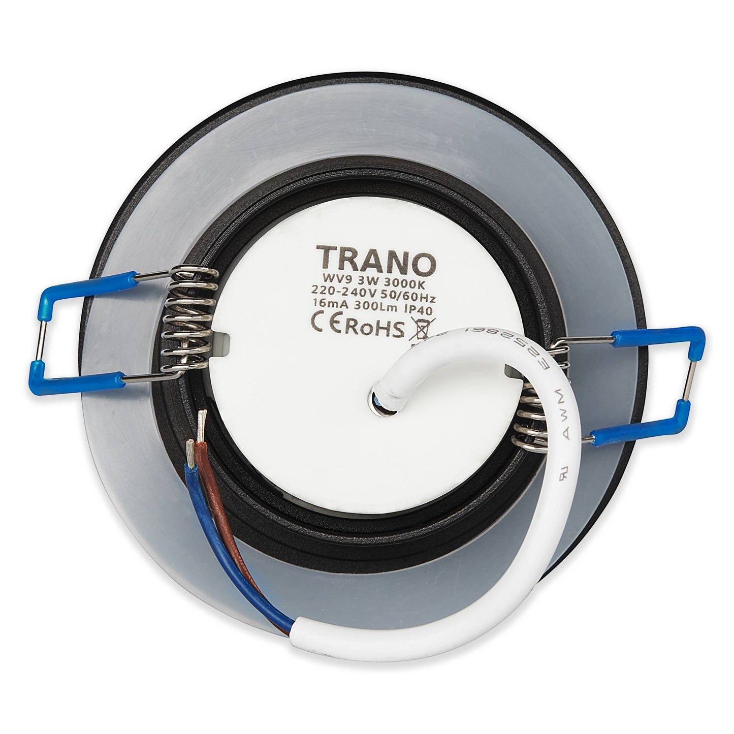 LED Einbaustrahler IP44 3-6,5W schwarz Bad dimmbar Badezimmer Deckenstrahler