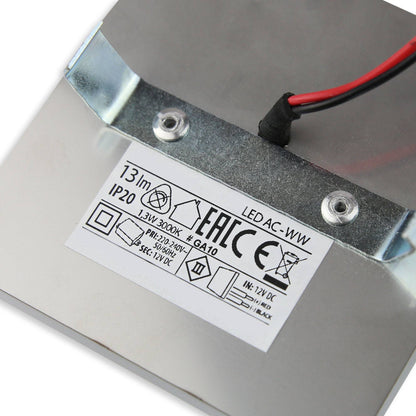 LED Treppenbeleuchtung eckig 230 Volt Treppen-Licht Stufen-Leuchte Wandlampe