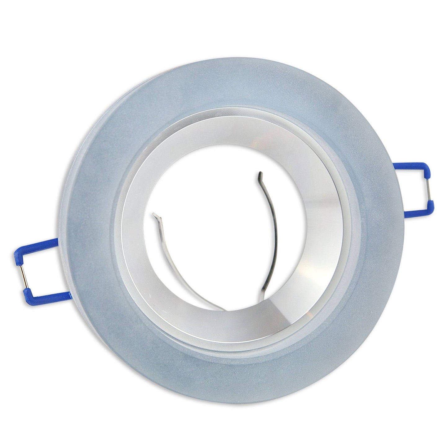 Einbaurahmen GU10 MR16 Glas rund eckig Gehäuse Einbaustrahler Spot LED Halogen