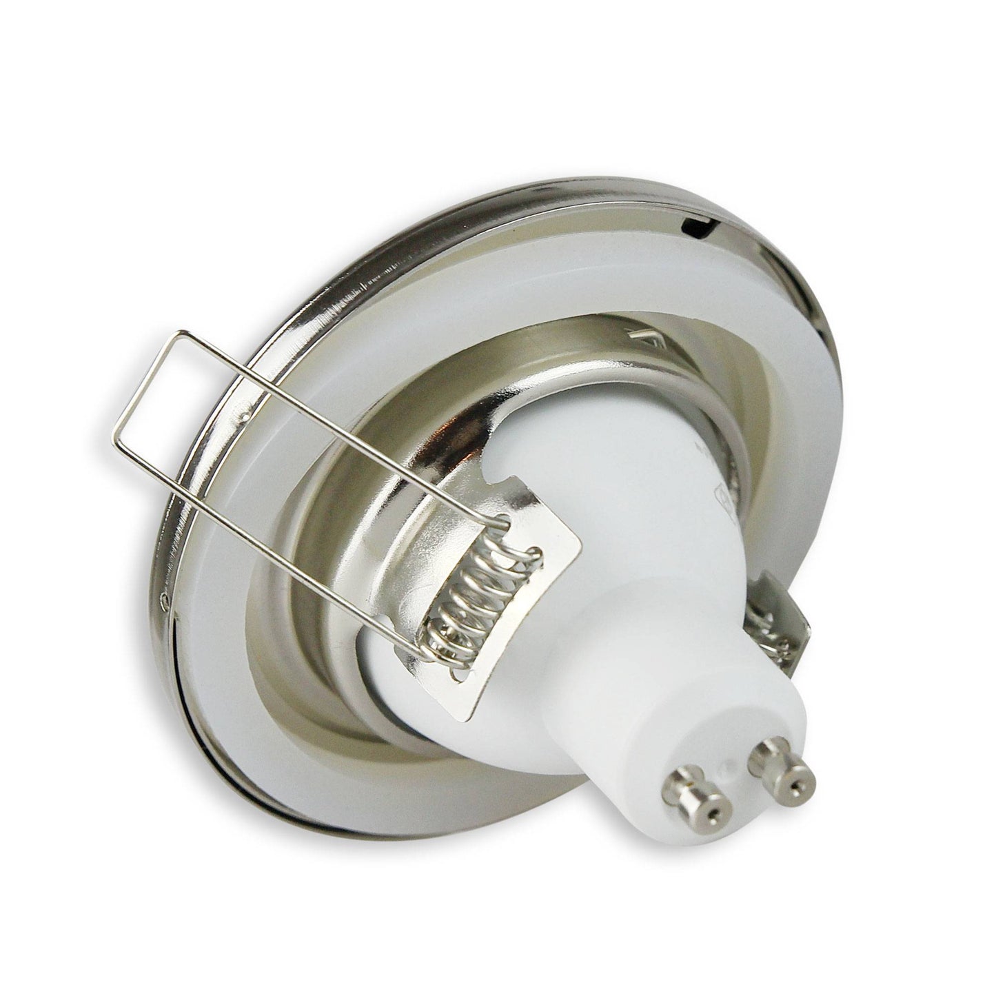 LED Einbaustrahler 230V GU10 Bad Badezimmer 1W rund IP44 Feuchtraum Einbauspot