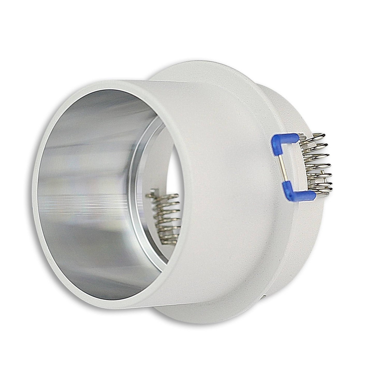Einbaurahmen GU10 MR16 rund silber schwarz Gehäuse Einbauleuchte Ø65mm Bohrloch