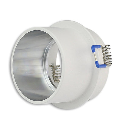Einbaurahmen GU10 MR16 rund silber schwarz Gehäuse Einbauleuchte Ø65mm Bohrloch