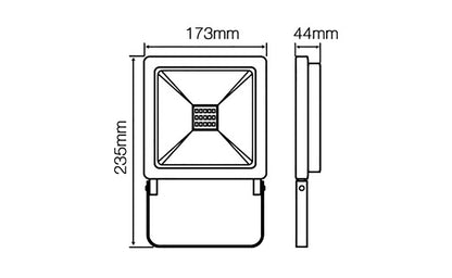 LED Flutlicht 50W RGB – Robuster Außenstrahler mit Farbwechsel und 25.000h Lebensdauer