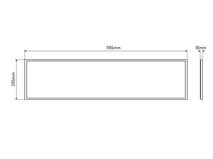 LED Panel 2in1 30W 4000K 3600lm 120x30 cm – Vielseitige Deckenbeleuchtung