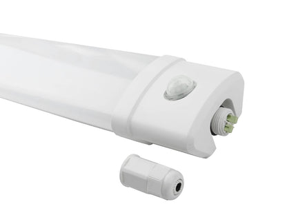LED Feuchtraumleuchte 40W - Neutralweiß - 125cm, 4800lm, IP65 mit Bewegungsmelder