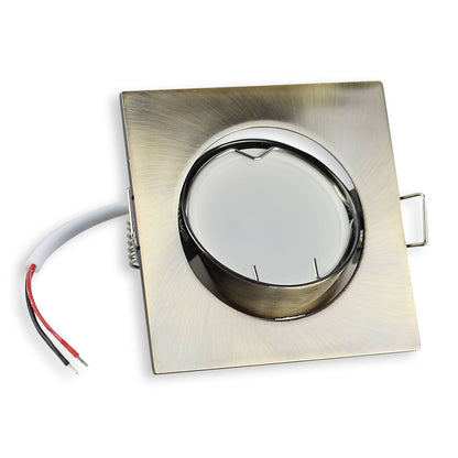LED GU10 Einbaustrahler Aluminium schwenkbar 75mm 230 Volt