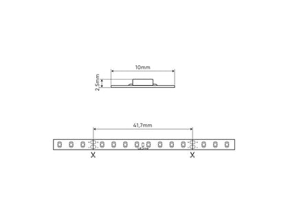 5m LED Streifen 4000K Neutralweiß – 24V, 192 LEDs/m, 17,5W/m